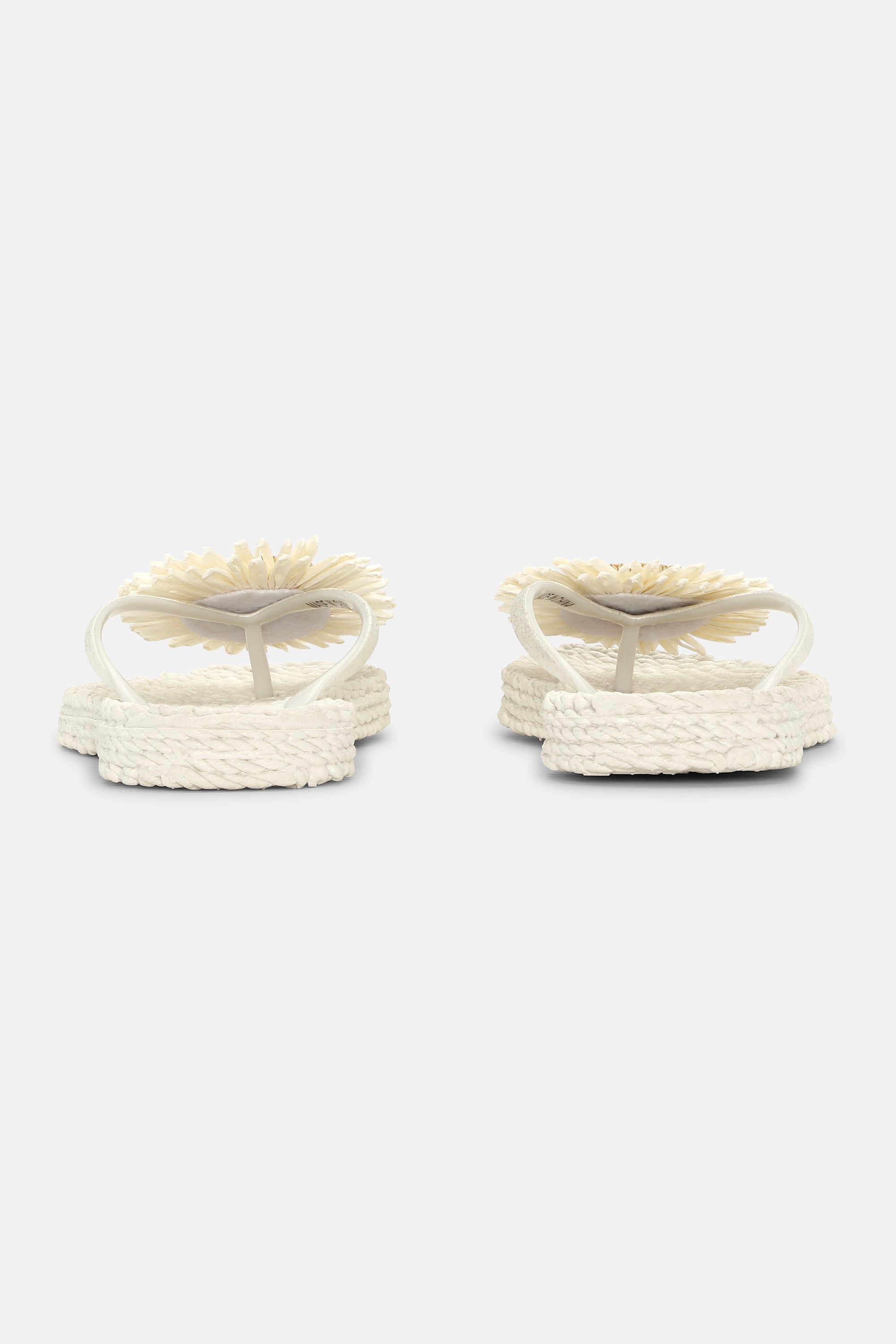 Flip-flops Blomst - Creme